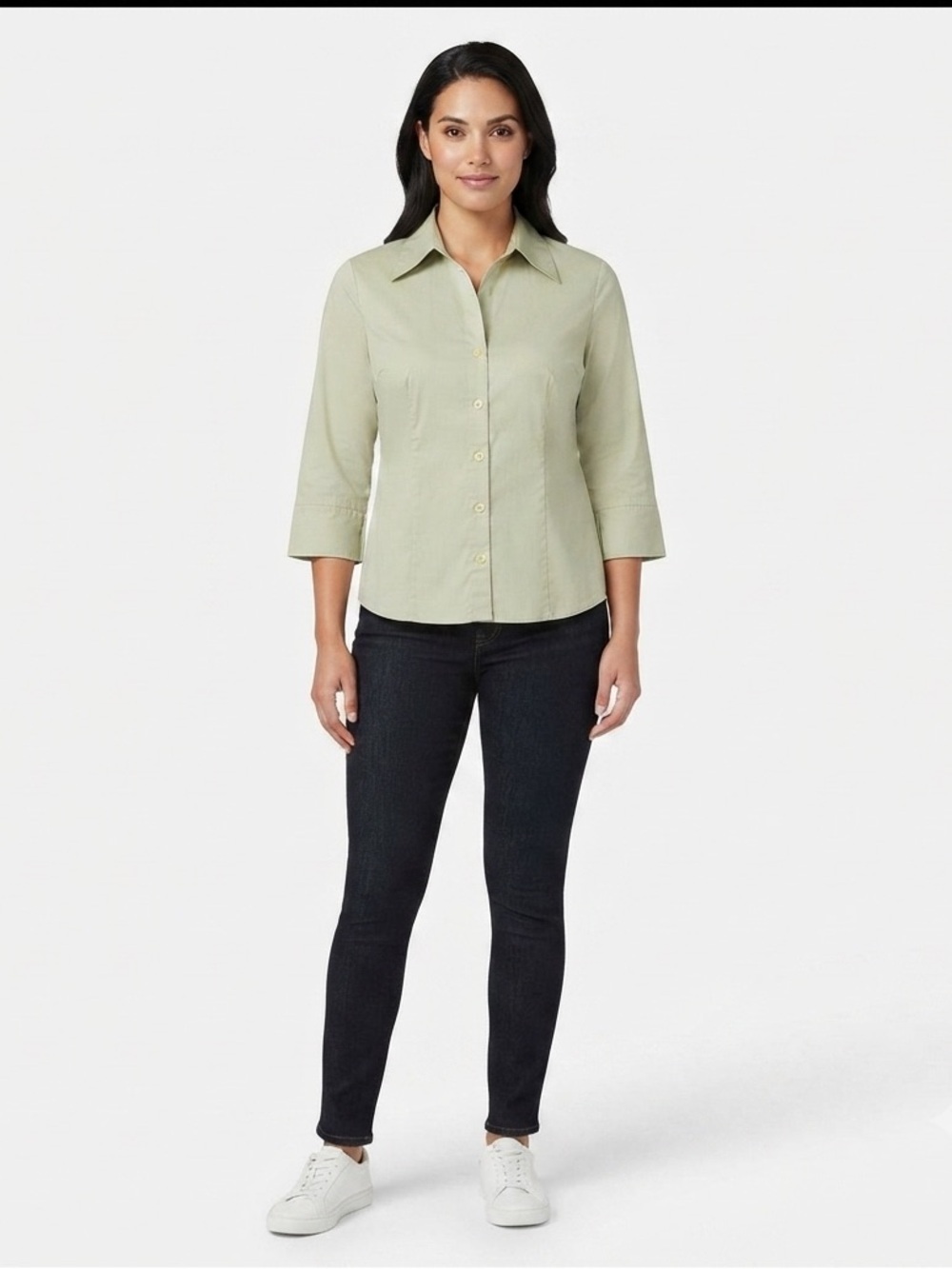 Byerwear Light Green Button Down Blouse